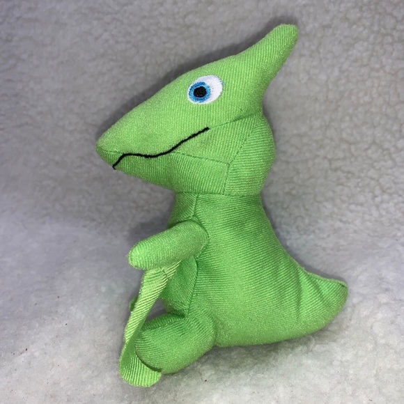 The Dinosaur Train 7" Tiny Pteranodon sewn on blue eyes green plush - Picture 4 of 8